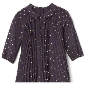 Matelic gold heart dress